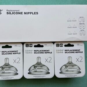 COMO TOMO replacement nipple pack - New Sealed!